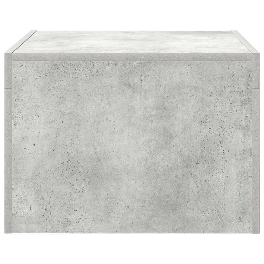 808553 vidaXL Coffee Table Concrete Grey 50x50x35 cm Engineered Wood