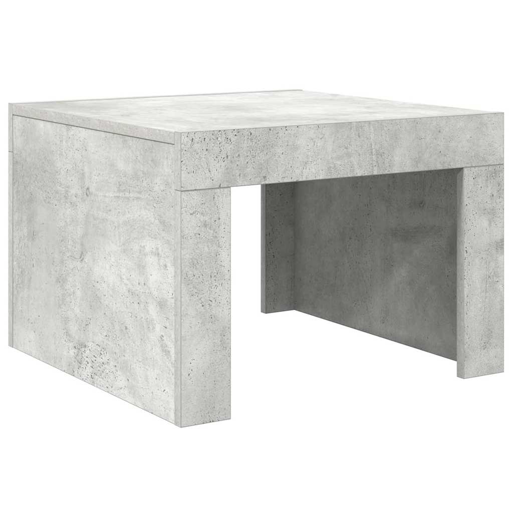 808553 vidaXL Coffee Table Concrete Grey 50x50x35 cm Engineered Wood