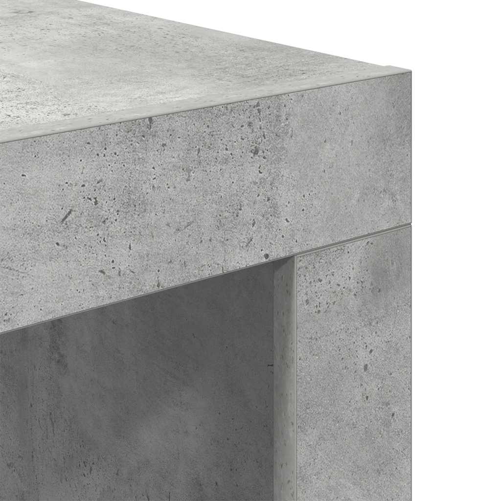 Coffee Table Concrete Grey 50x50x35 cm Engineered Wood