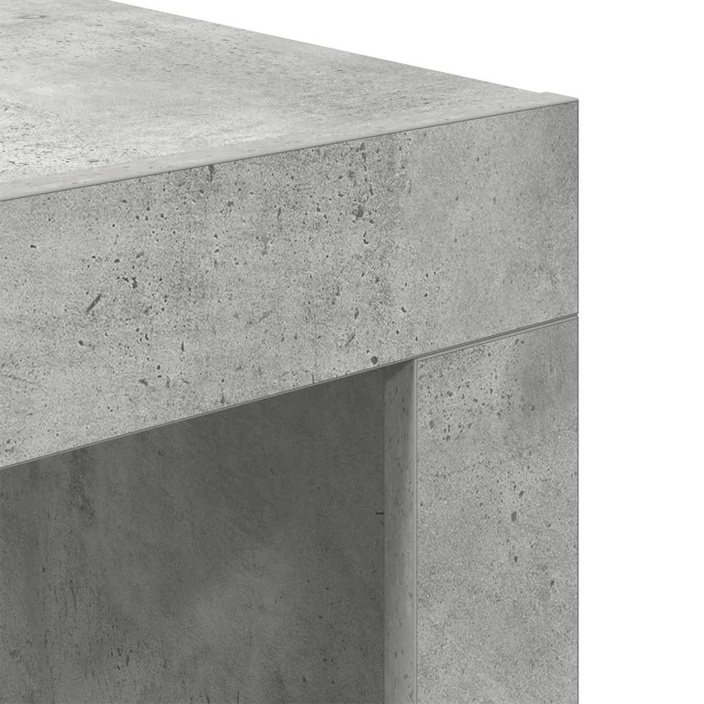 808553 vidaXL Coffee Table Concrete Grey 50x50x35 cm Engineered Wood
