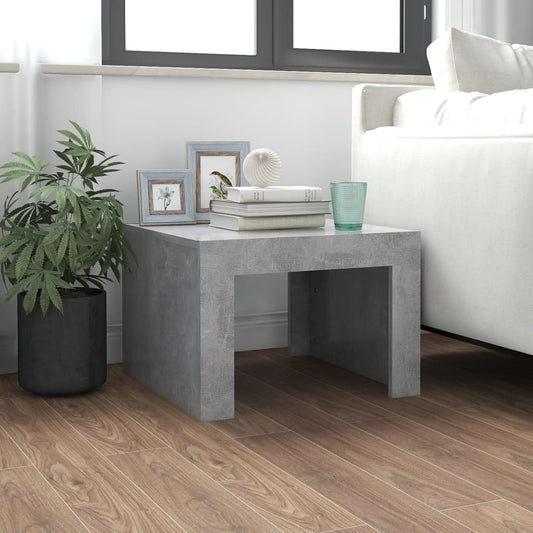 Coffee Table Concrete Grey 50x50x35 cm Engineered Wood