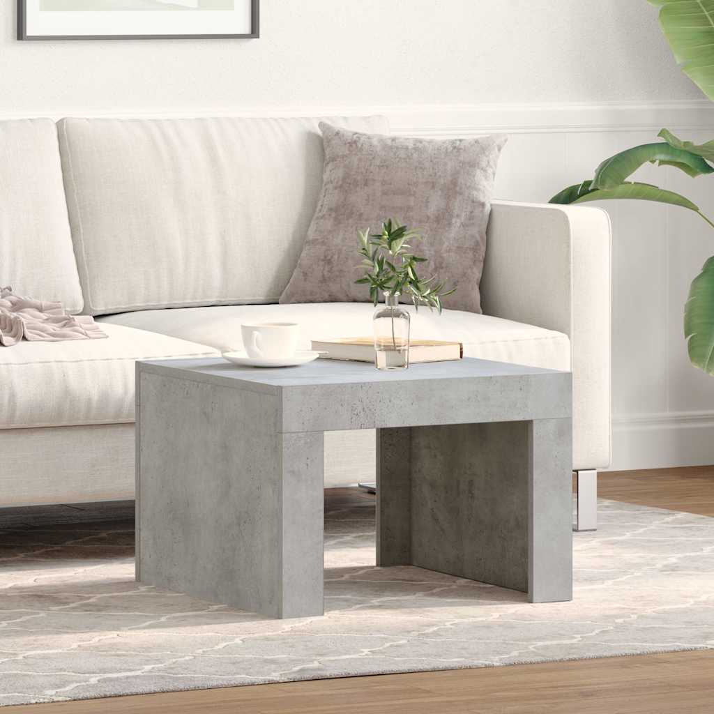 808553 vidaXL Coffee Table Concrete Grey 50x50x35 cm Engineered Wood