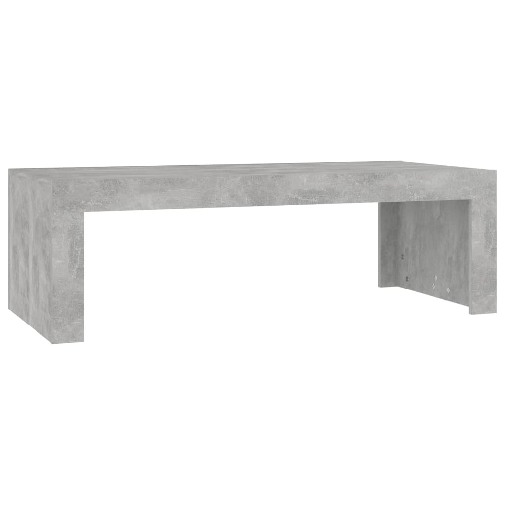 vidaXL Coffee Table Concrete Grey 110x50x35 cm Engineered Wood