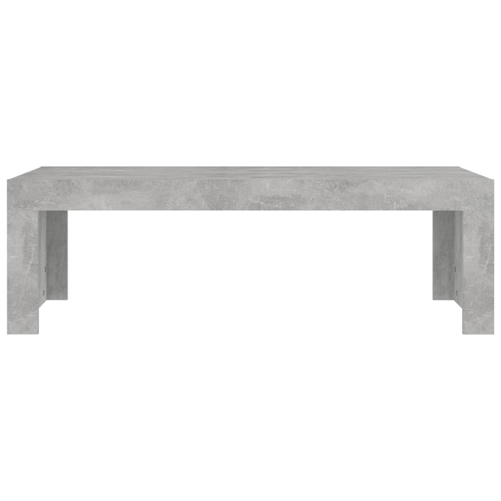 vidaXL Coffee Table Concrete Grey 110x50x35 cm Engineered Wood