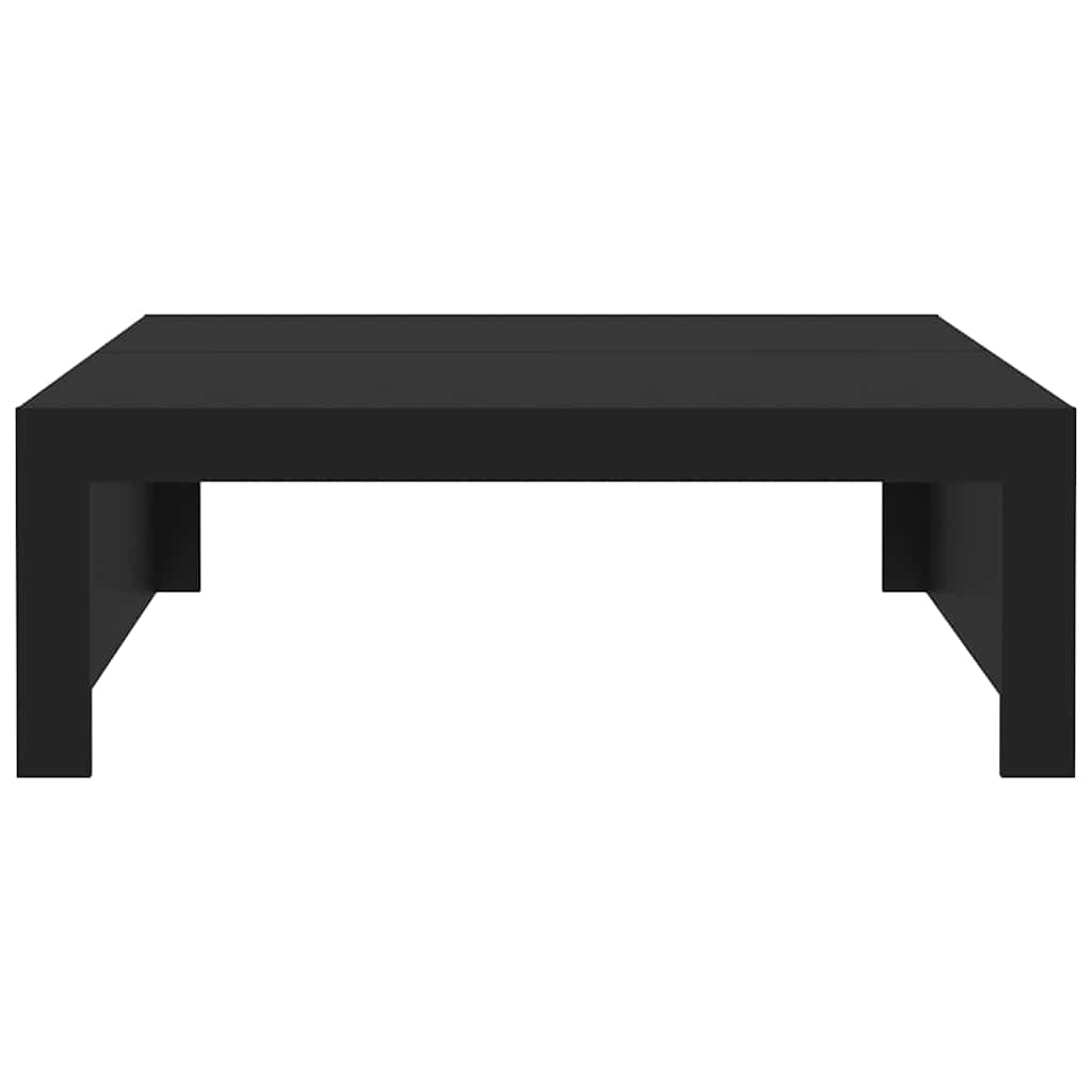 808568 vidaXL Coffee Table Black 100x100x35 cm Engineered Wood