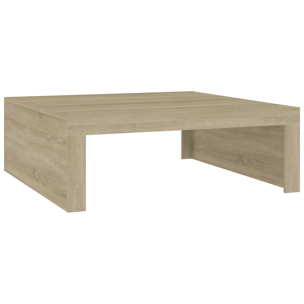 vidaXL Coffee Table Sonoma Oak 100x100x35 cm Engineered Wood