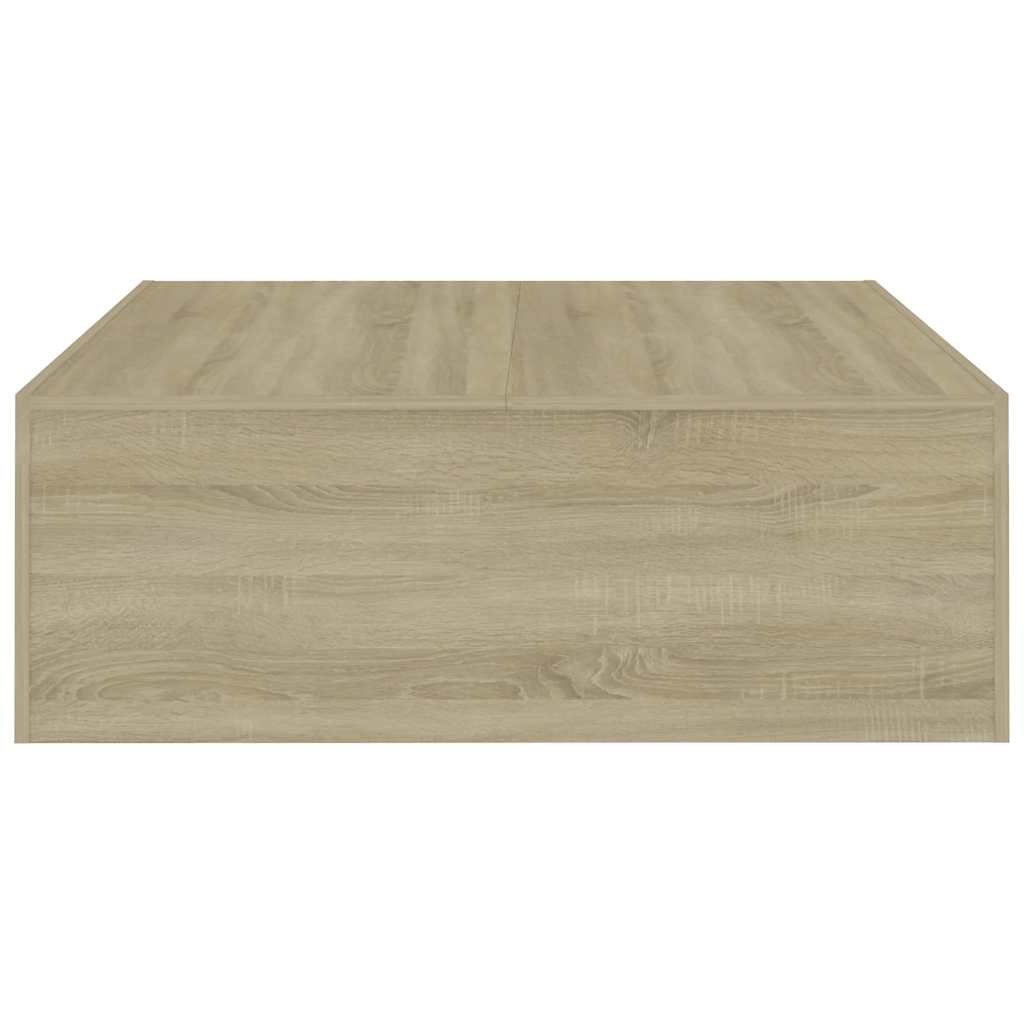 vidaXL Coffee Table Sonoma Oak 100x100x35 cm Engineered Wood