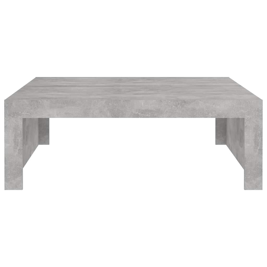 Coffee Table Concrete Grey 100x100x35 cm Engineered Wood