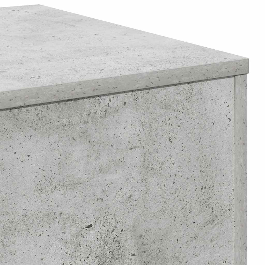 808589 vidaXL Side Tables 3 pcs Concrete Grey Engineered Wood