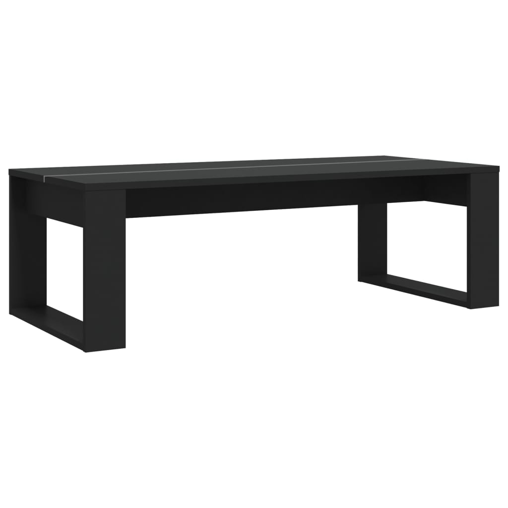 vidaXL Coffee Table Black 110x50x35 cm Engineered Wood