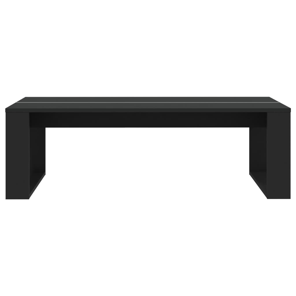 vidaXL Coffee Table Black 110x50x35 cm Engineered Wood