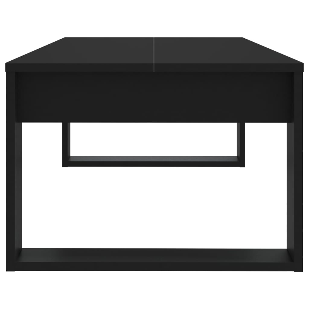 vidaXL Coffee Table Black 110x50x35 cm Engineered Wood