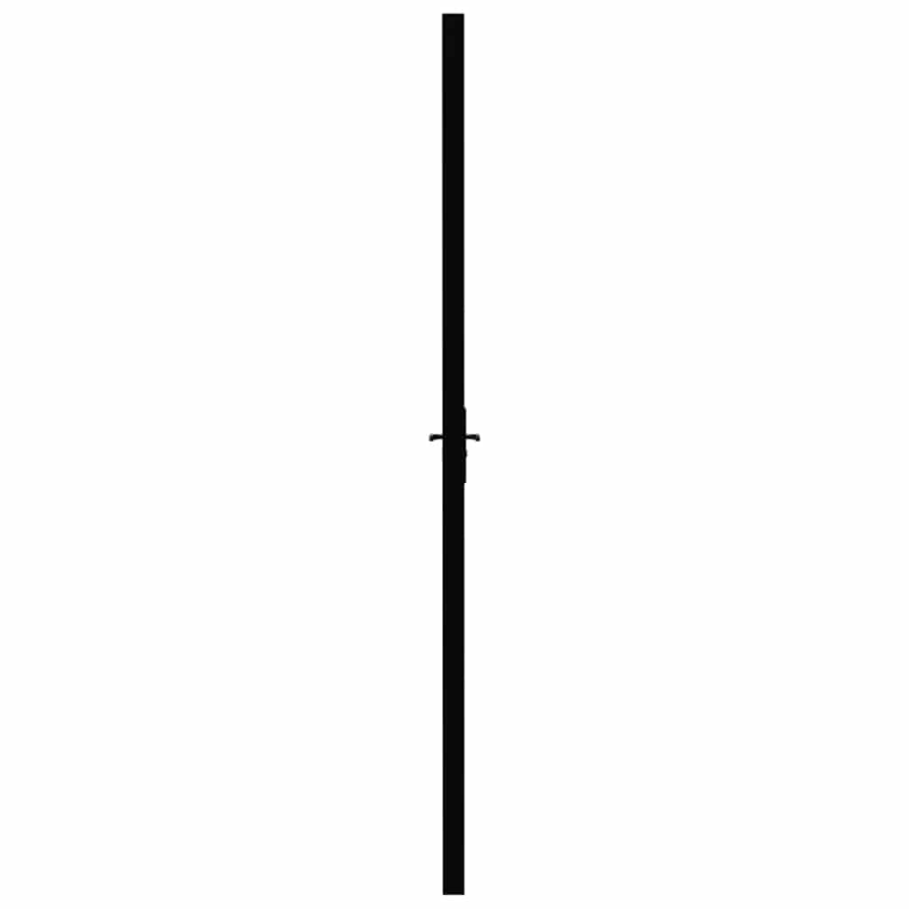 Interior Door ESG Glass and Aluminium 93x201.5 cm Black