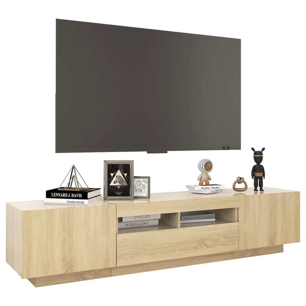 Tv Cabinet | Sonoma oak | Engineered wood | Large | Tv Cabinet