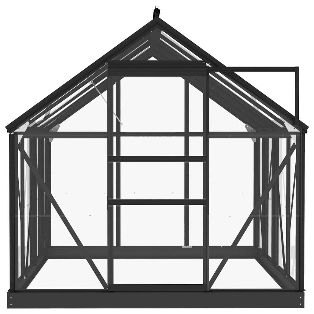 vidaXL Greenhouse Replacement Frame Anthracite 155x103x191 cm Aluminium