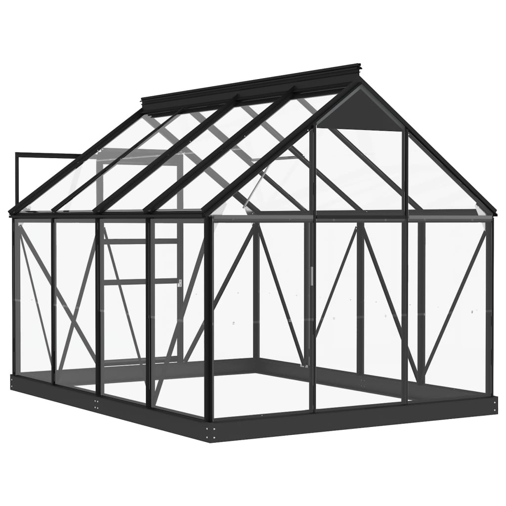 vidaXL Greenhouse Replacement Frame Anthracite 155x103x191 cm Aluminium