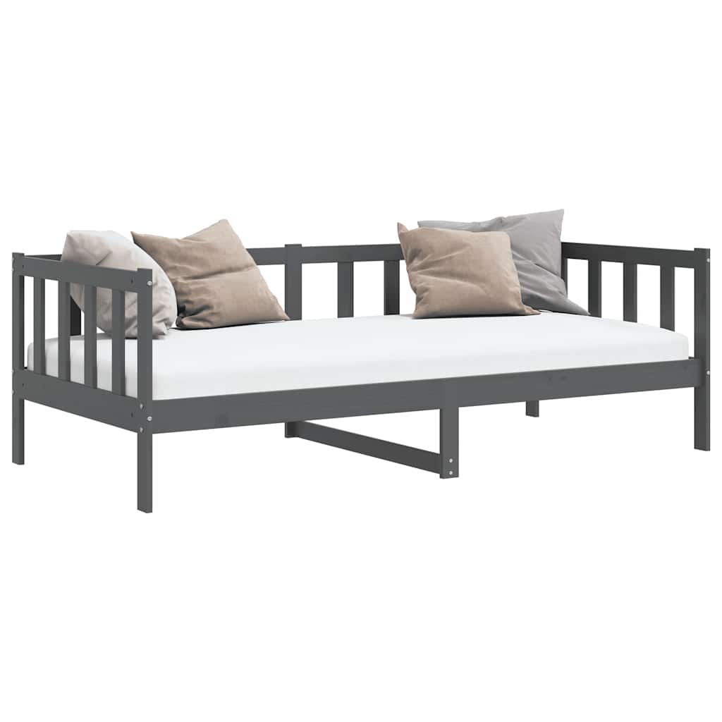 Day Bed | Grey | Solid pinewood | 90x200 cm
