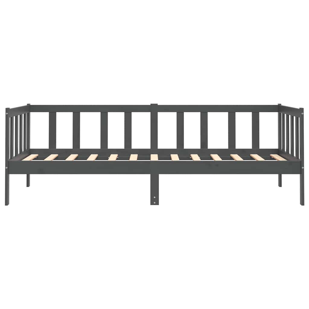 Day Bed | Grey | Solid pinewood | 90x200 cm