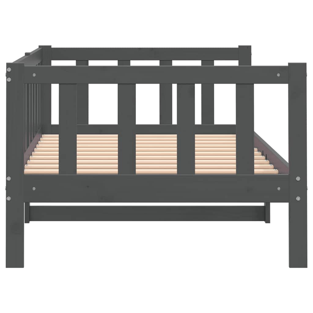 Day Bed | Grey | Solid pinewood | 90x200 cm
