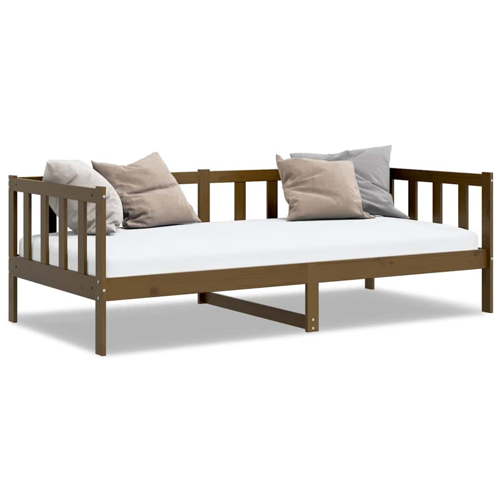 Day Bed | Honey brown | Solid pine wood | 90 x 200 cm