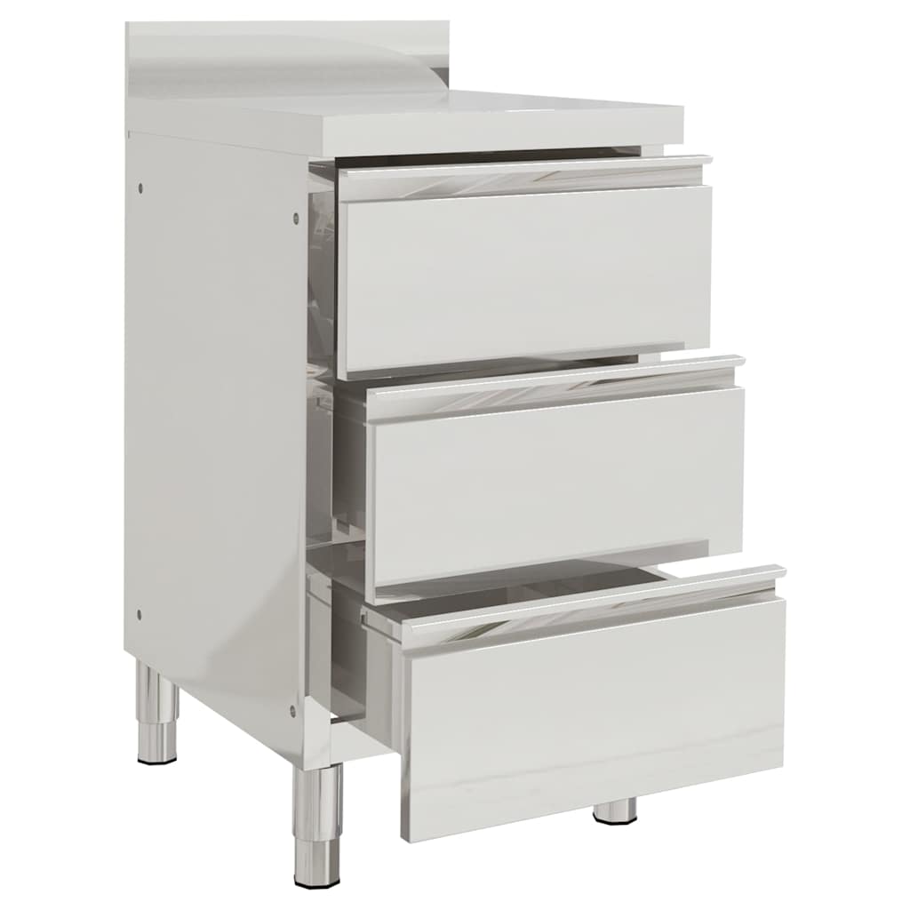 Commercial Kitchen Cabinets 2 pcs 50x60x96 cm Stainless Steel