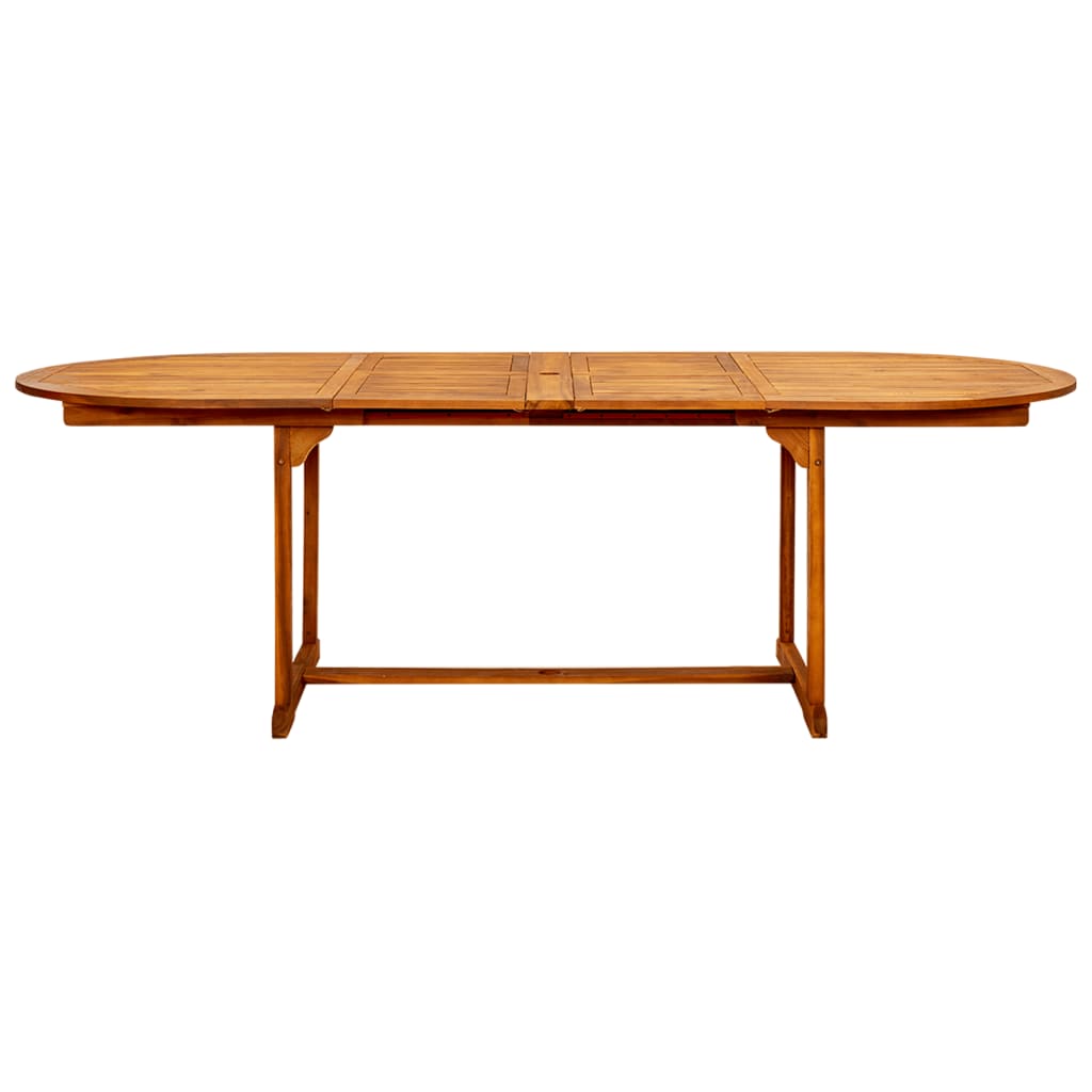 vidaXL Garden Dining Table (160-240)x100x75 cm Solid Acacia Wood