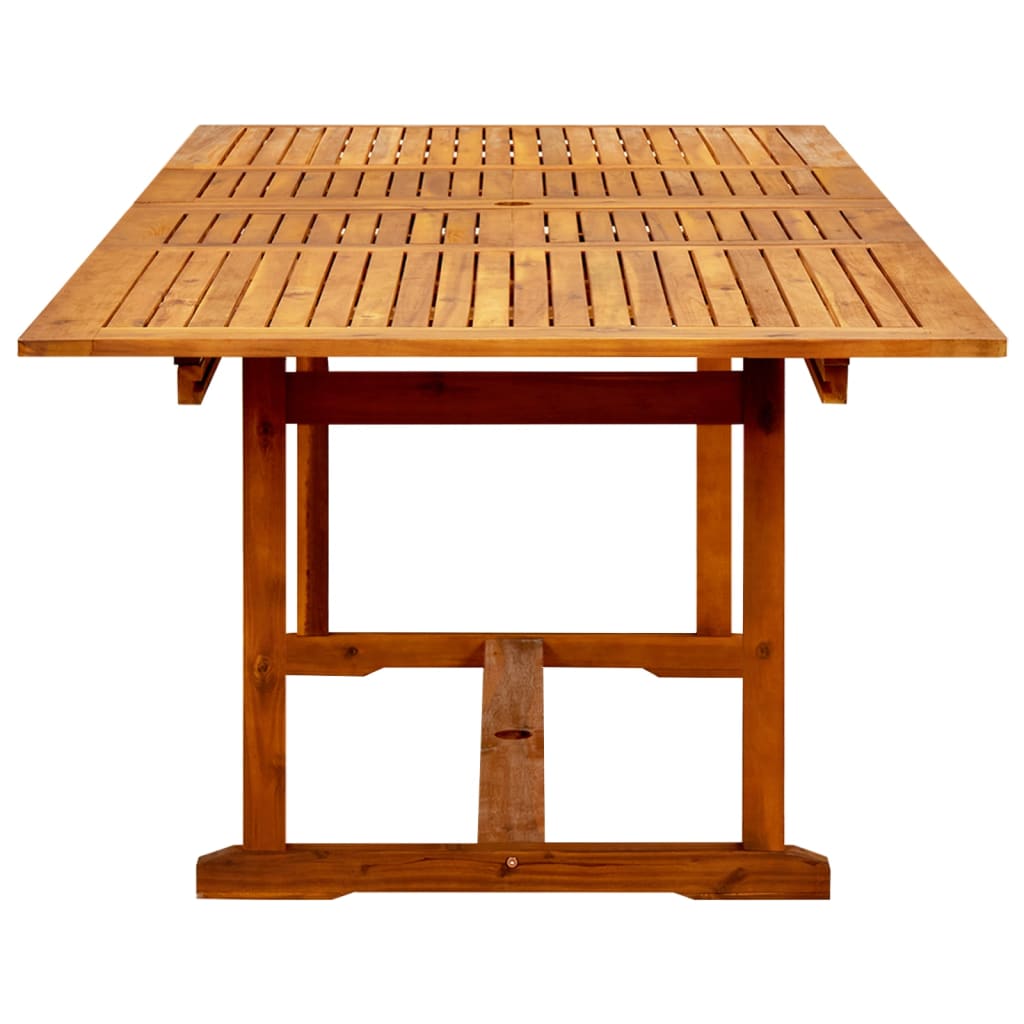 vidaXL Garden Dining Table (160-240)x100x75 cm Solid Acacia Wood