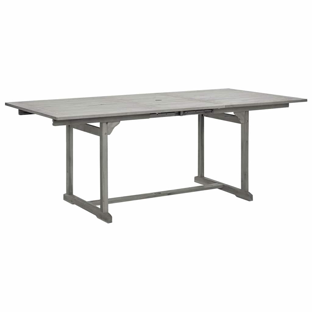 316571 vidaXL Garden Dining Table (150-200)x100x75 cm Solid Acacia Wood