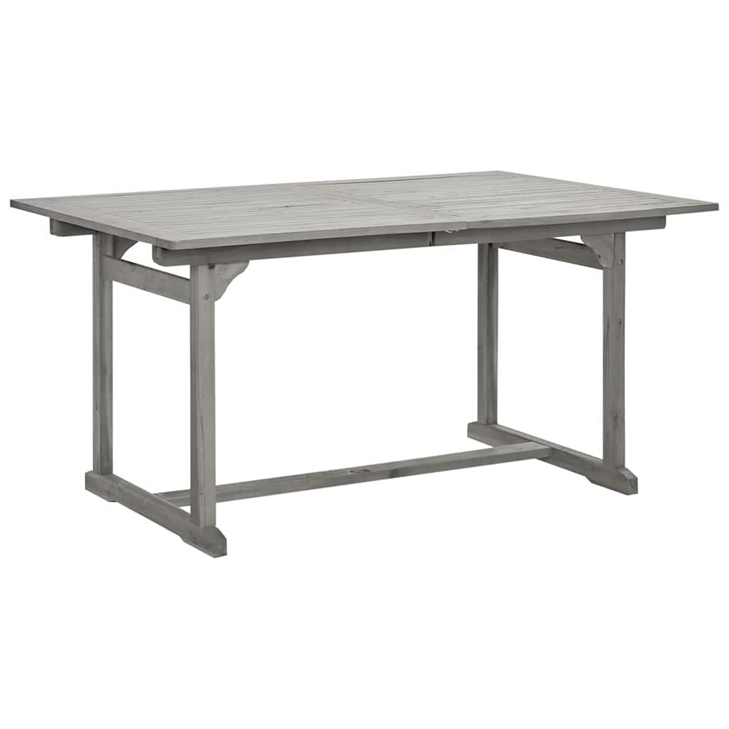 316571 vidaXL Garden Dining Table (150-200)x100x75 cm Solid Acacia Wood
