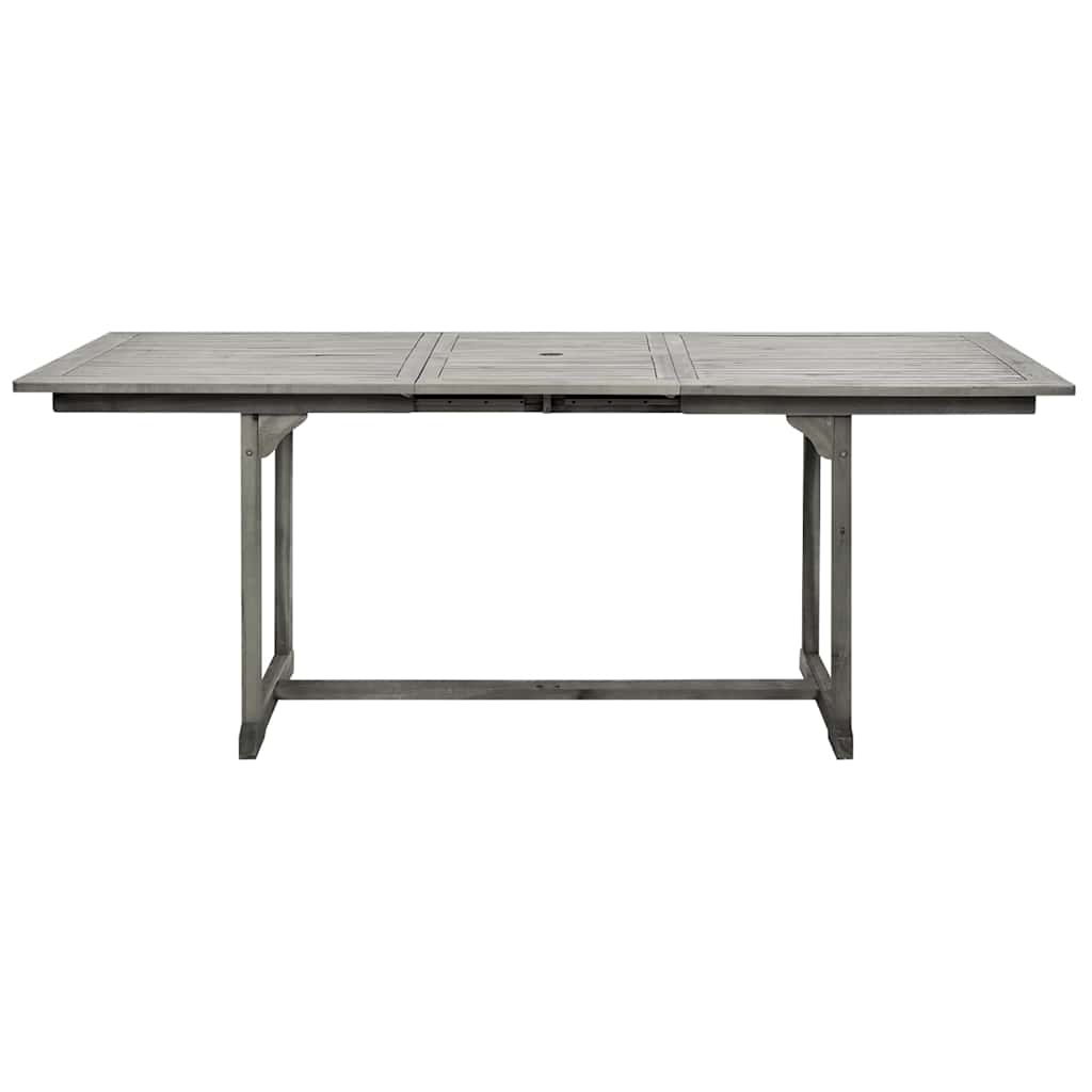 316571 vidaXL Garden Dining Table (150-200)x100x75 cm Solid Acacia Wood