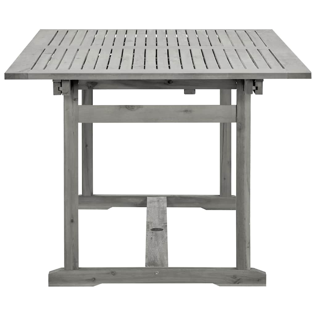 316571 vidaXL Garden Dining Table (150-200)x100x75 cm Solid Acacia Wood