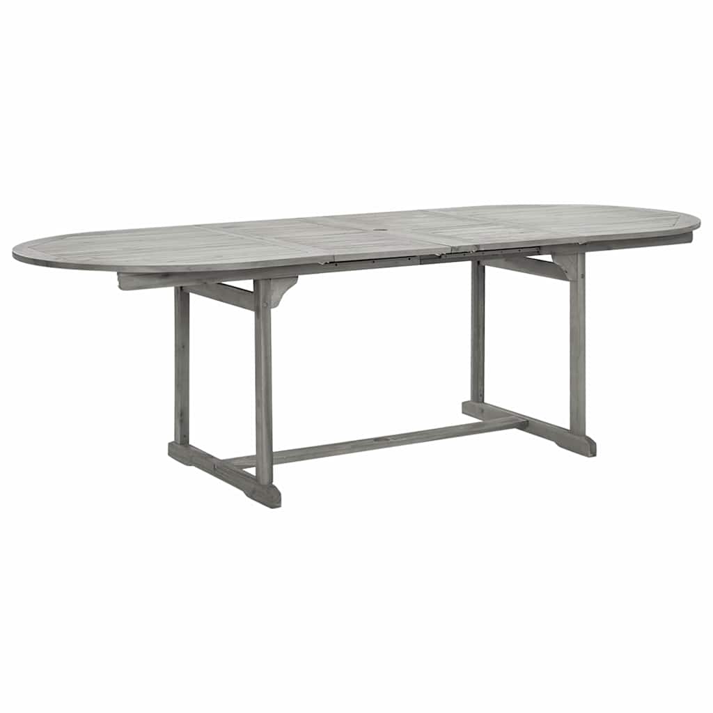 Garden Dining Table (160-240)x100x75 cm Solid Acacia Wood