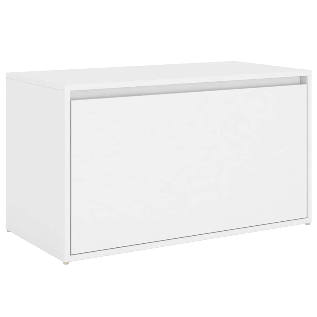 808666 vidaXL Hall Bench 80x40x45 cm White Engineered Wood