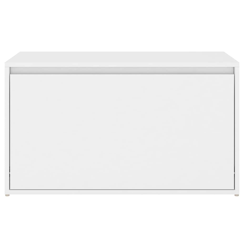 808666 vidaXL Hall Bench 80x40x45 cm White Engineered Wood
