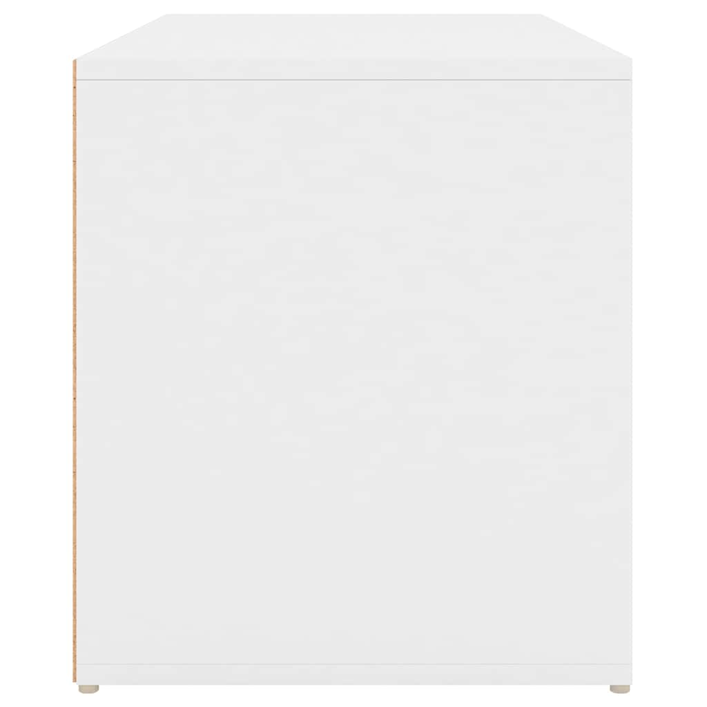 808666 vidaXL Hall Bench 80x40x45 cm White Engineered Wood