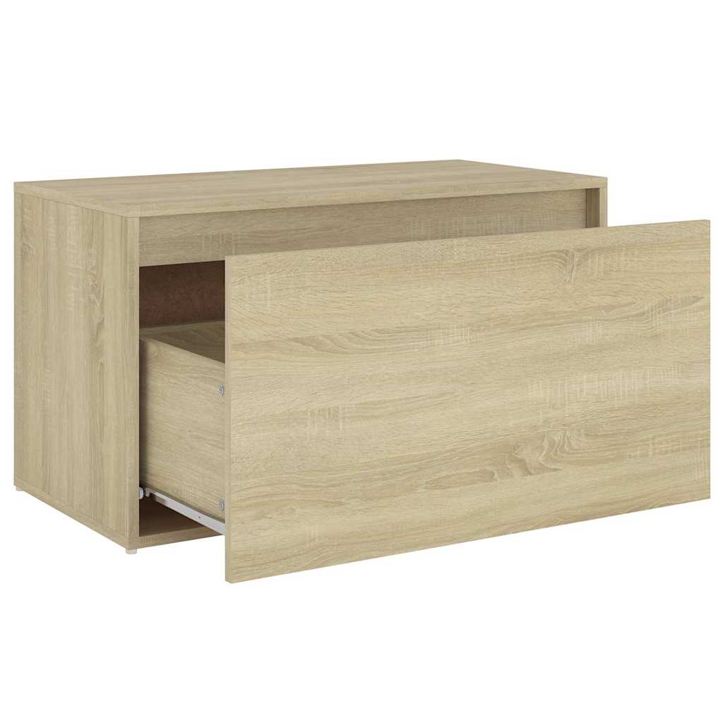 808669 vidaXL Hall Bench 80x40x45 cm Sonoma Oak Engineered Wood