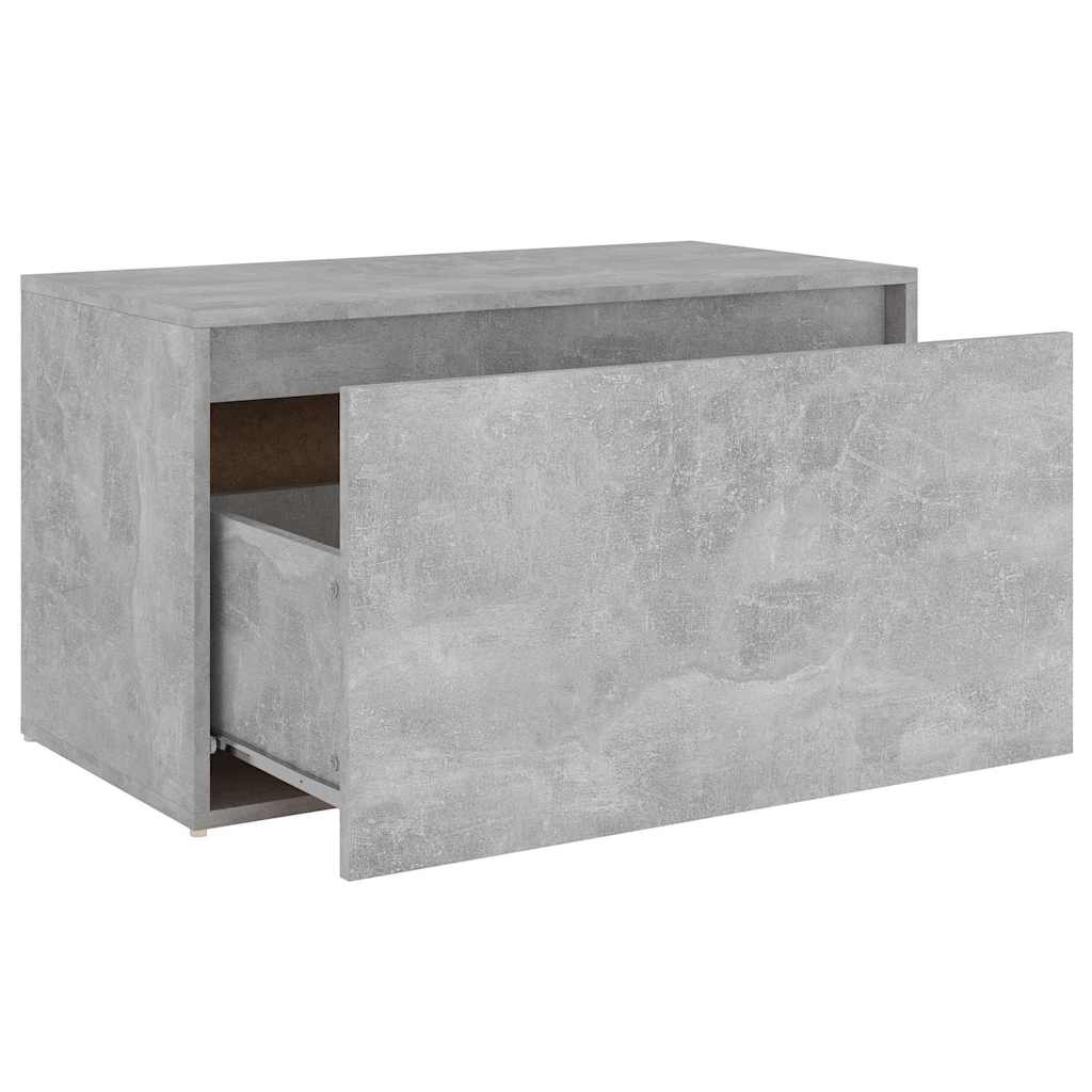 808670 vidaXL Hall Bench 80x40x45 cm Concrete Grey Engineered Wood