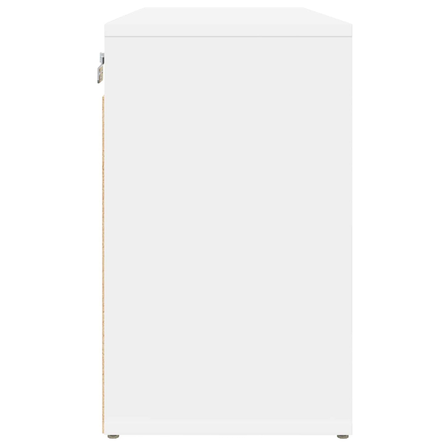 Shoe Cabinet with Shelf White 77.5 x 30 x 51 cm Engineered Wood