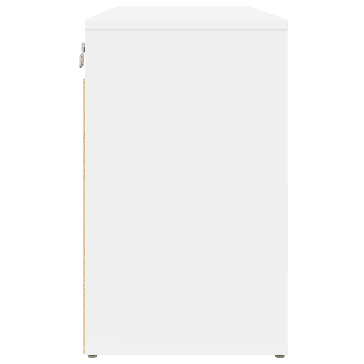 Shoe Cabinet 77.5 x 30 x 51 cm Engineered Wood White