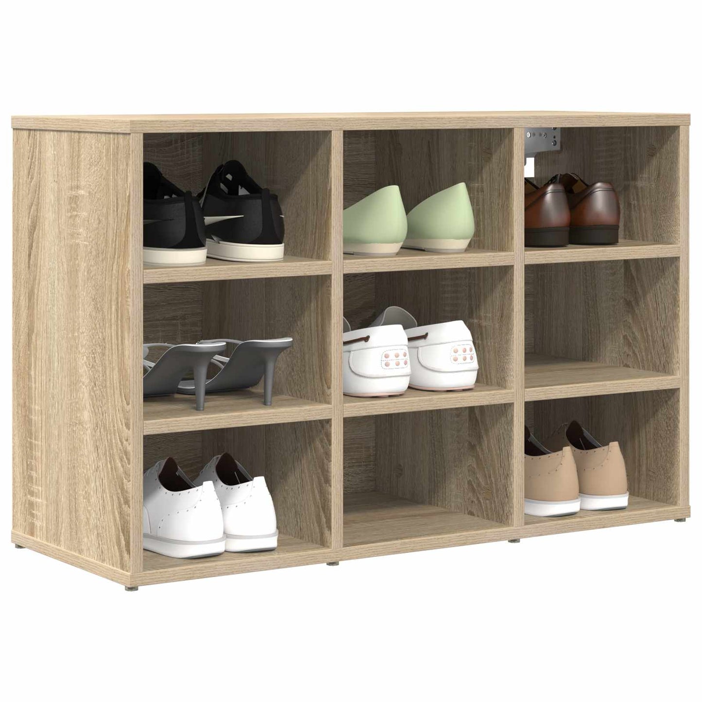 Shoe Cabinet Sonoma Oak 77.5 x 30 x 51 cm Engineered Wood