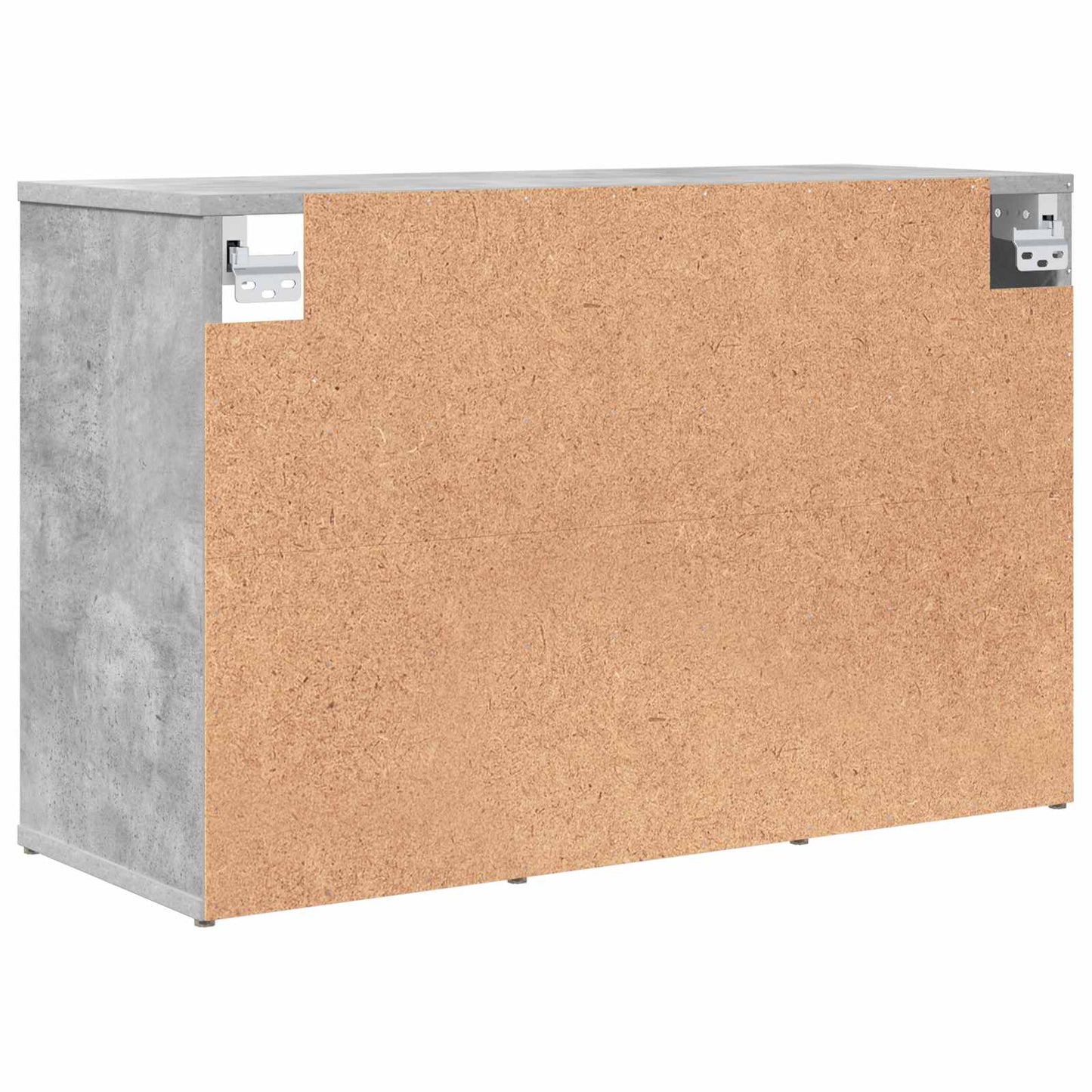Shoe Cabinet 77.5 x 30 x 51 cm Engineered Wood Concrete grey
