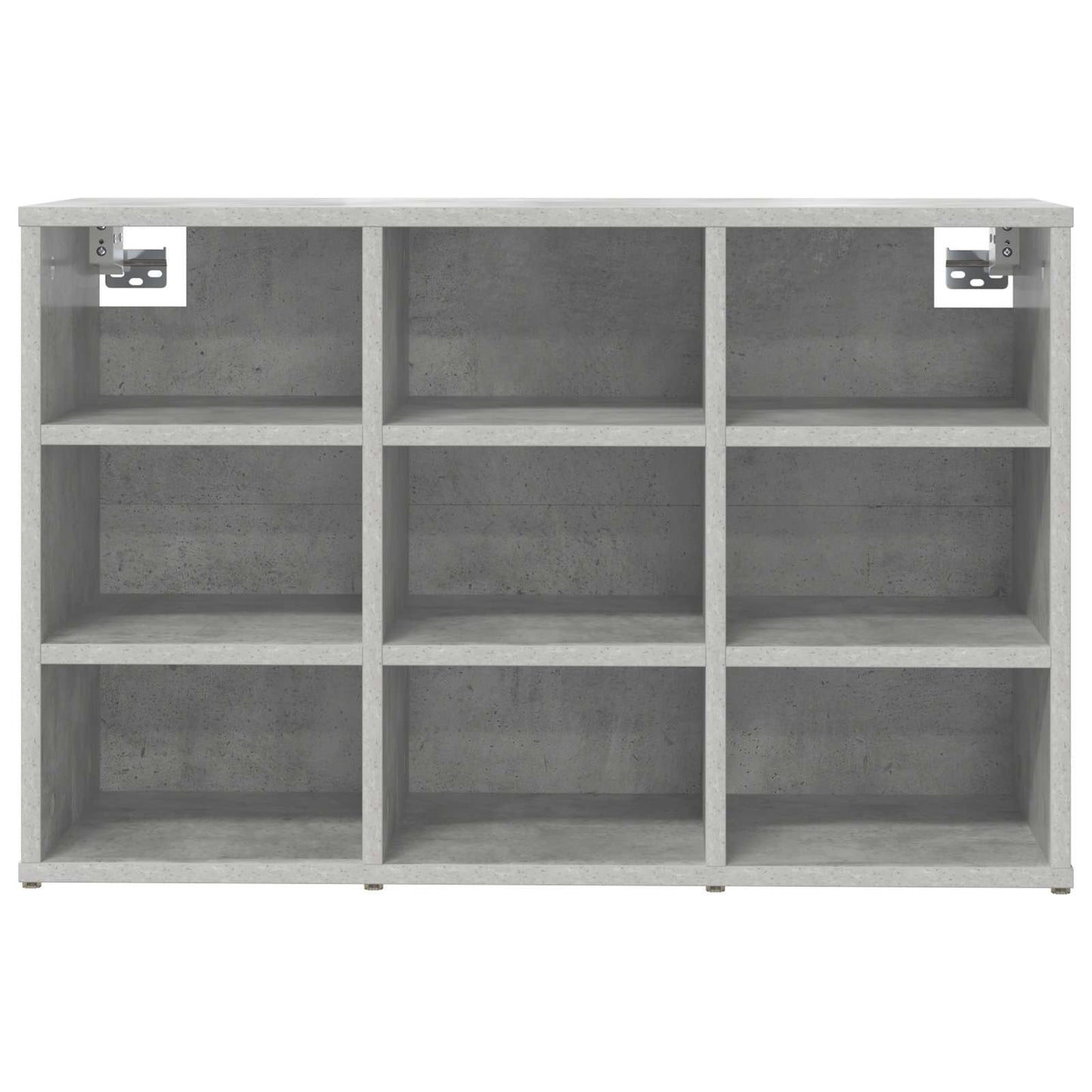 Shoe Cabinet 77.5 x 30 x 51 cm Engineered Wood Concrete grey