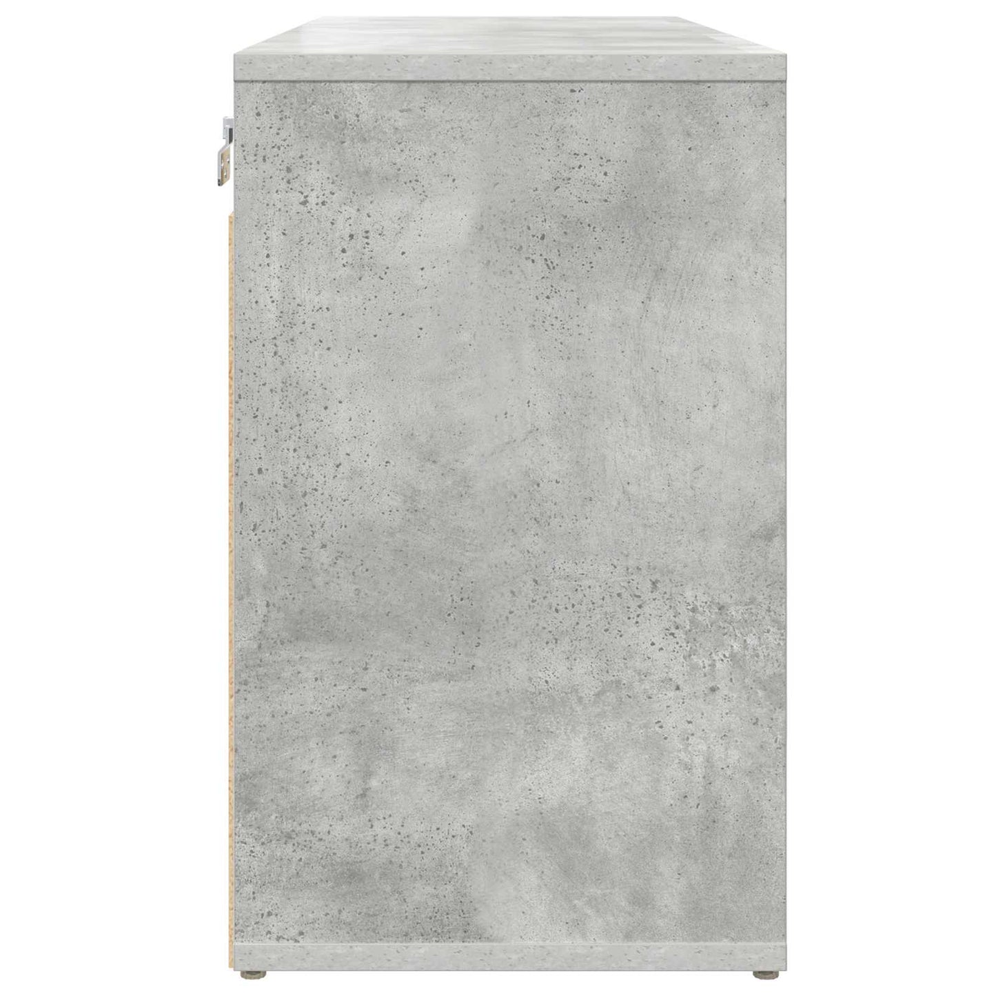 Shoe Cabinet 77.5 x 30 x 51 cm Engineered Wood Concrete grey