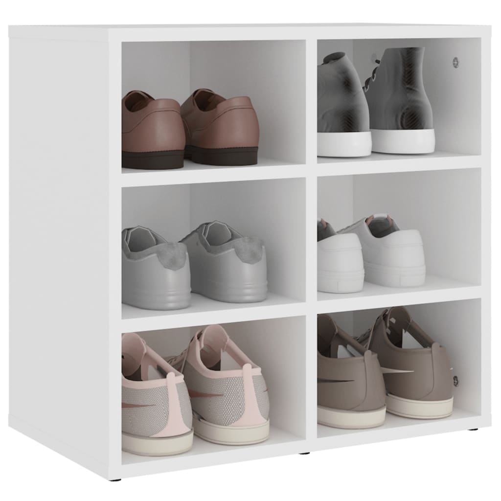 vidaXL Shoe Cabinet White 52.5x30x50 cm