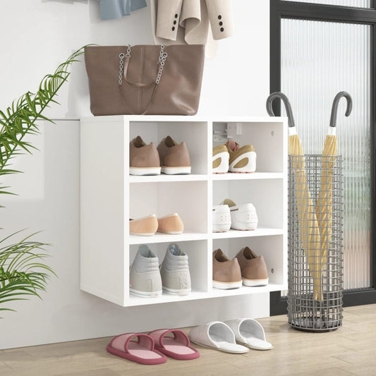 vidaXL Shoe Cabinet White 52.5x30x50 cm