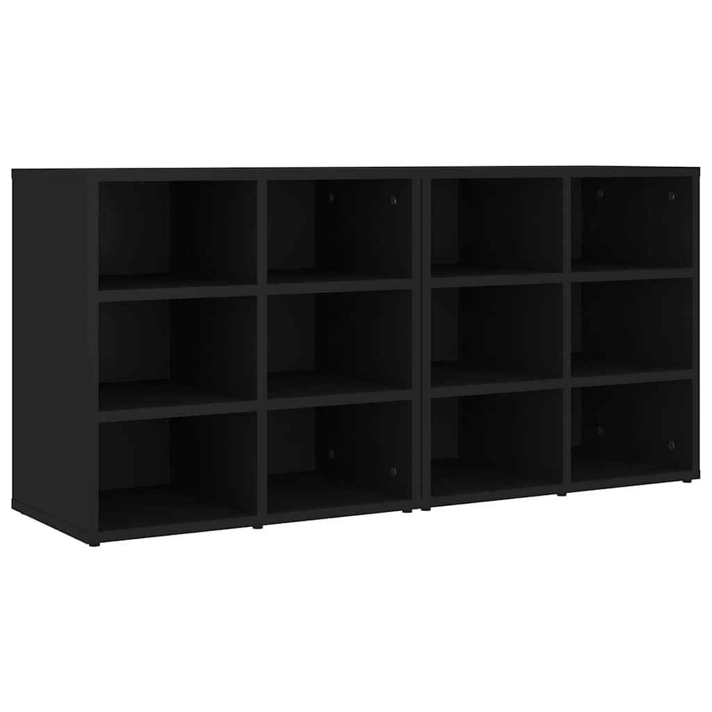 Shoe Cabinets 2 pcs Black 52,5x30x50 cm