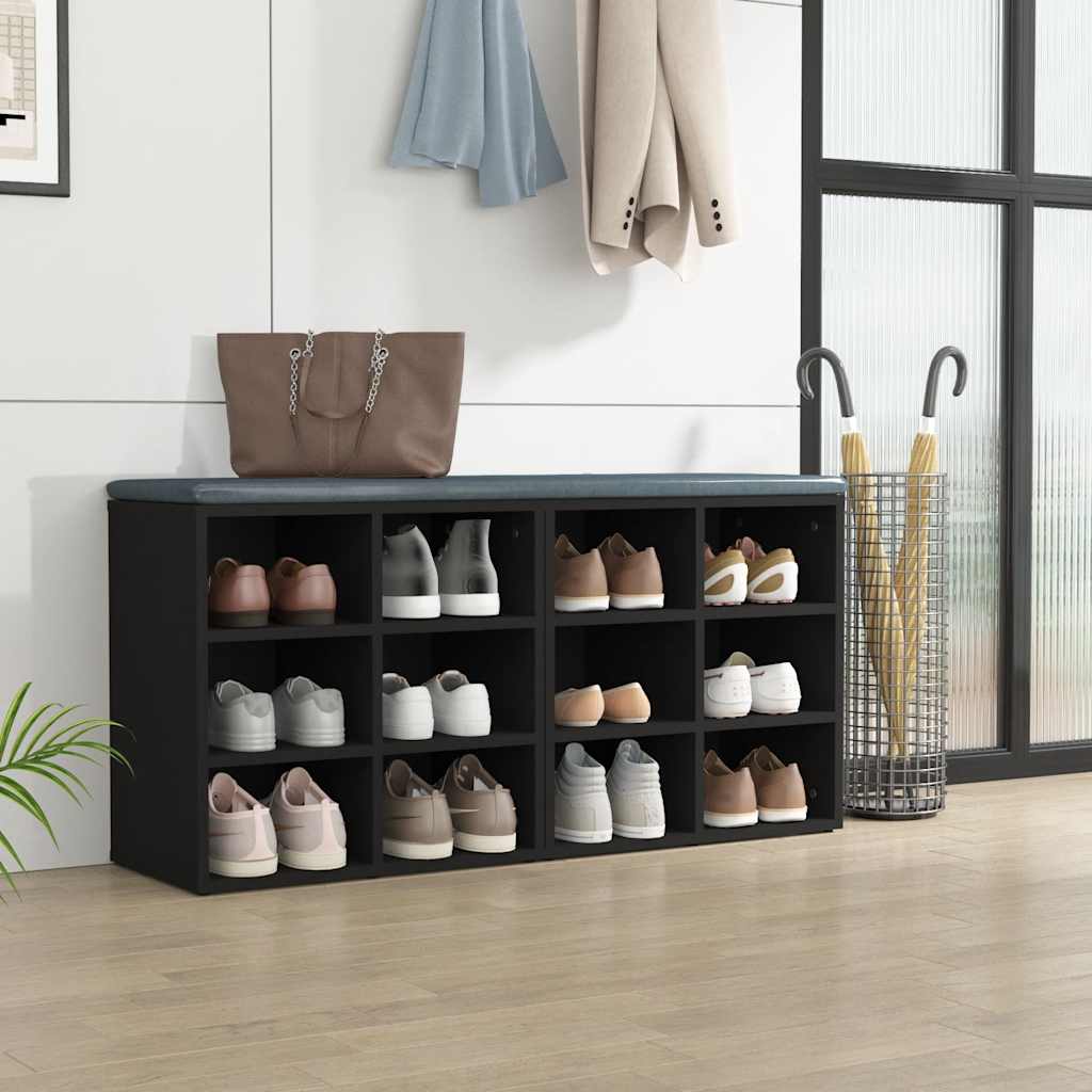 Shoe Cabinets 2 pcs Black 52,5x30x50 cm