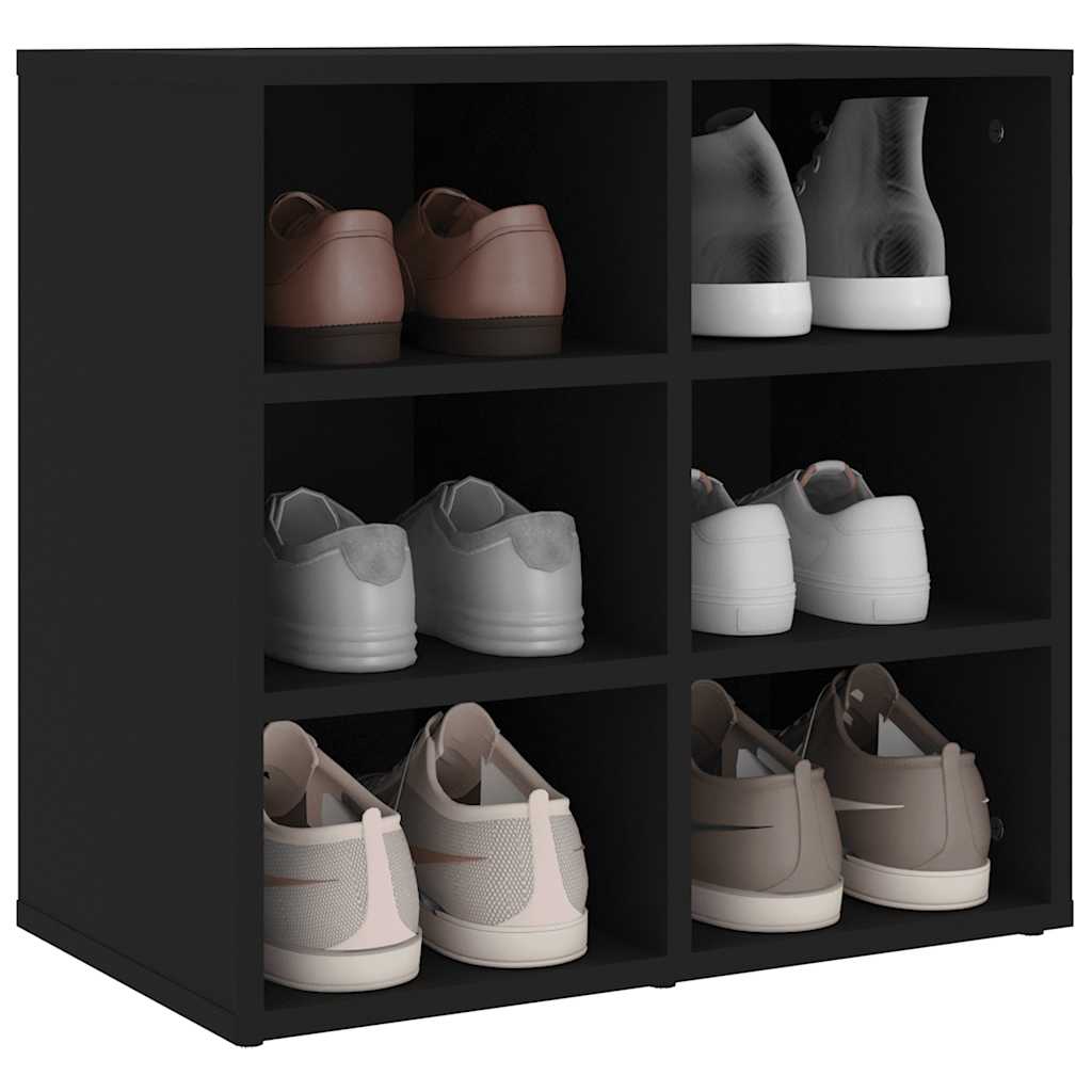 Shoe Cabinets 2 pcs Black 52,5x30x50 cm