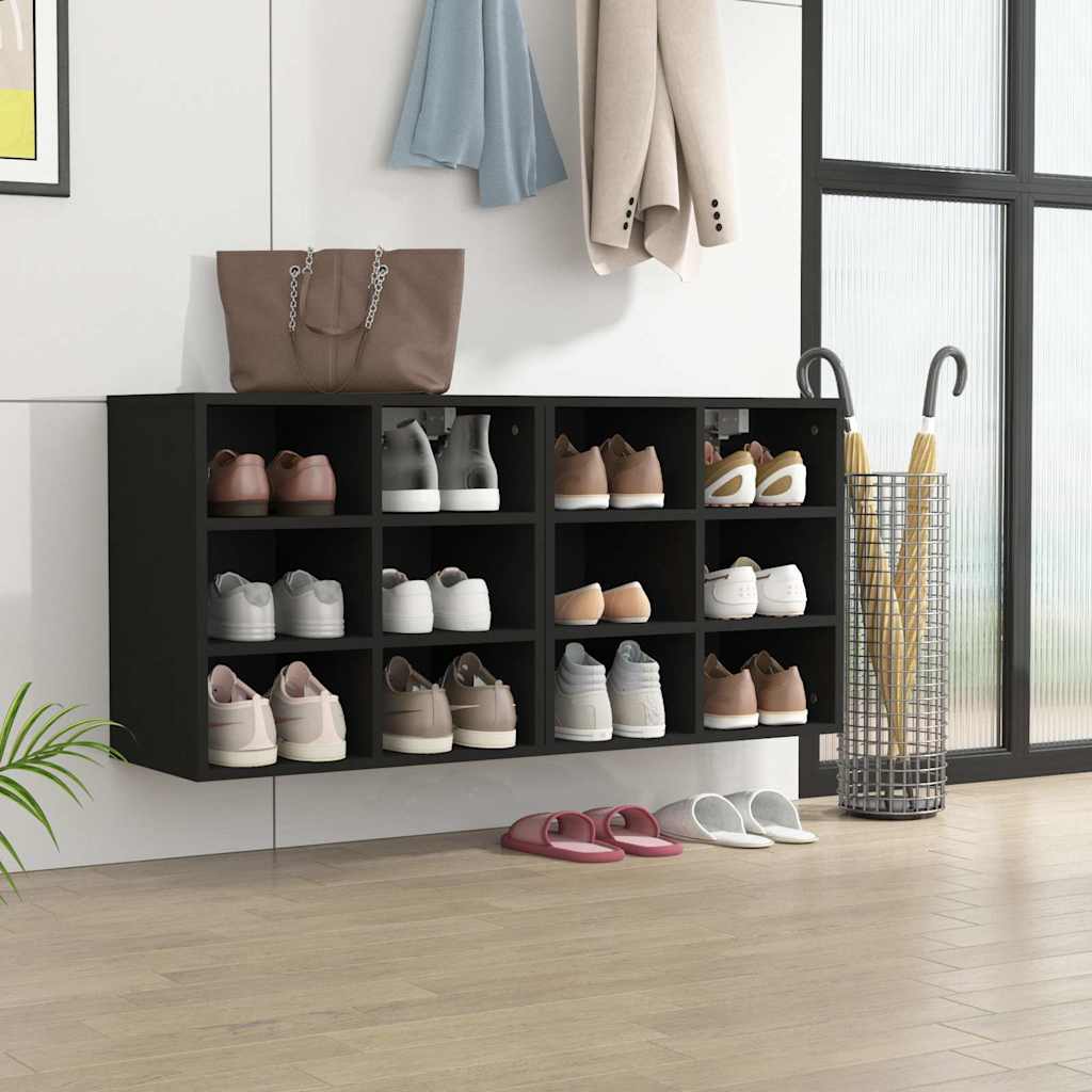 Shoe Cabinets 2 pcs Black 52,5x30x50 cm
