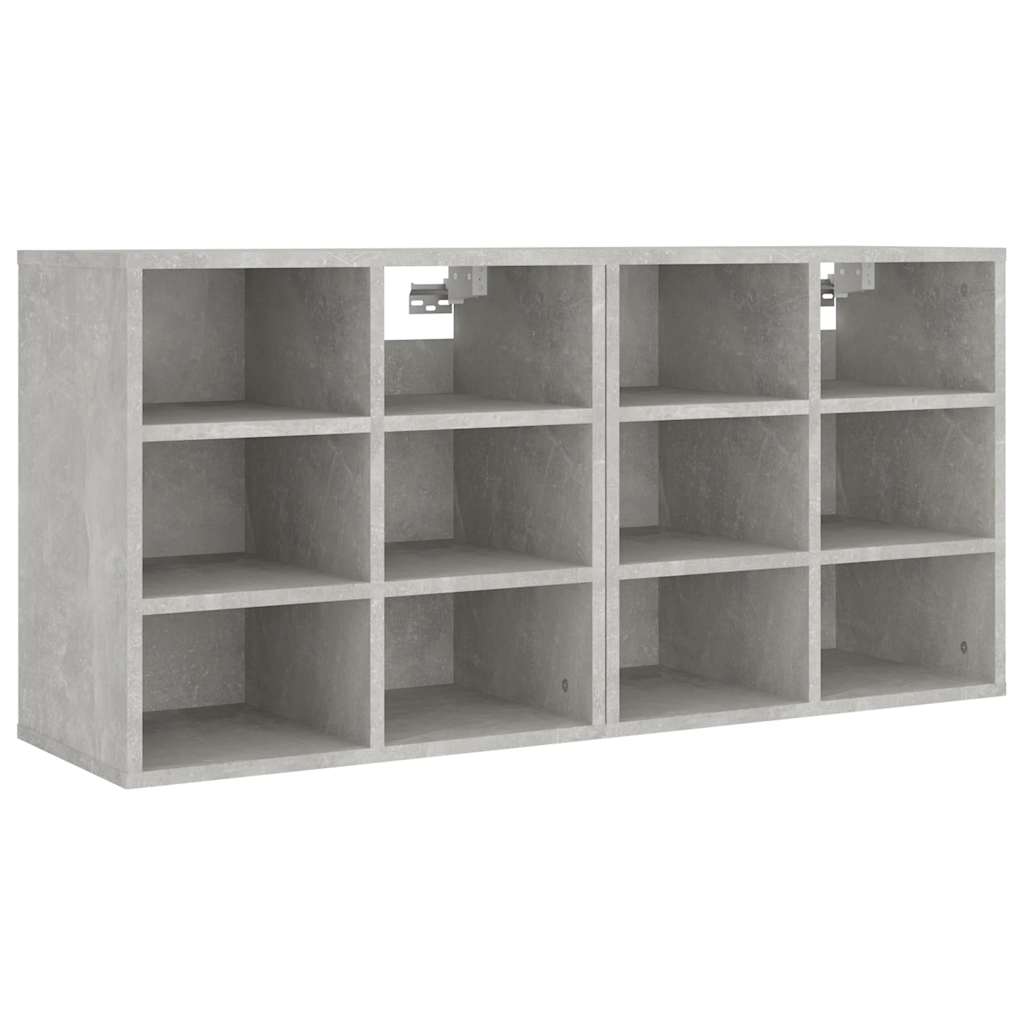 Shoe Cabinets 2 pcs Concrete Grey 52,5x30x50 cm